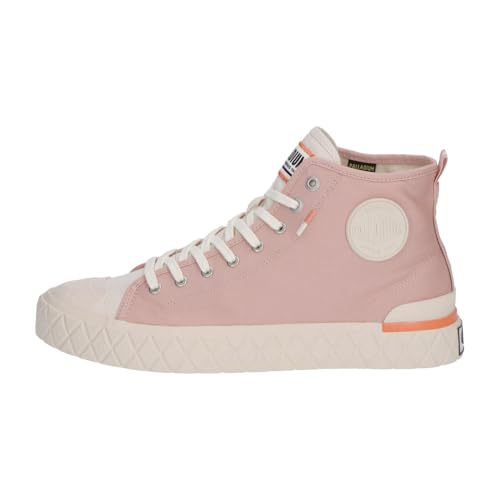 Image of Palladium Unisex Palla Ace Mid Organic Canvas Lace Up Sneaker