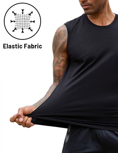 EKLENTSON Mens Sleeveless Shirts Lightweight Cotton Muscle Shirts Gym Training Active Tank Soft Summer Beach Casual Tank4