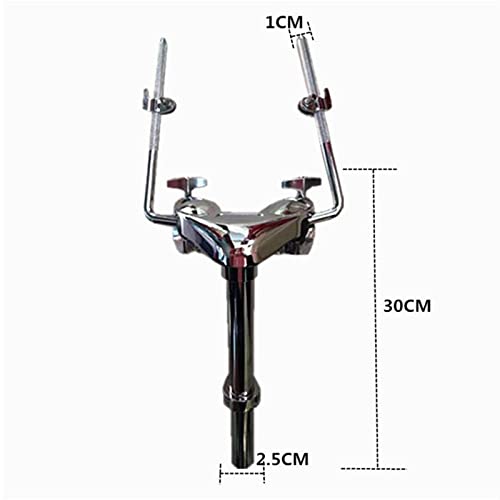 Rockible Drum Holder Drummer Musical Performance Stand Lightweight Durable Strong Hardware For Tom Drum Instrument Percussion Accessory Replacement , Double Tom Holder #TOP4