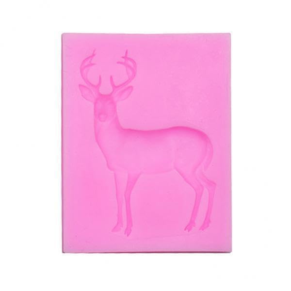 Bnf® 3x3D Silicone Christmas Deer Mold Fondant Cake Decorating Soap Mould Pink|Home & Garden |Kitchen, Dining & Bar|Baking Accs. & Cake Decorating|Other Baking Accessories