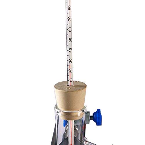 Miniatura 6 de Aparato de destilación de aceite esencial de laboratorio de 8.5 fl oz-67.6 fl oz, destilador de agua, kits de cristalería con embudo separador