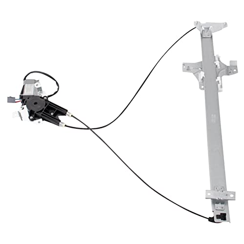 Image of TRQ Front Driver Side Power Window Motor and Regulator Assembly Power Compatible with 92-02 Ford E-150 Econoline 92-02 E-150 Econoline Club Wagon E-250 99-21 E-350 Super Duty