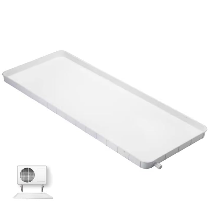 Bacinella di Raccolta condensa HVAC, bacinella di Raccolta condensa AC con Scarico, Kit di Scarico Universale per condizionatori d'Aria da Finestra, Raccoglitore di condensa, vaschetta di ra