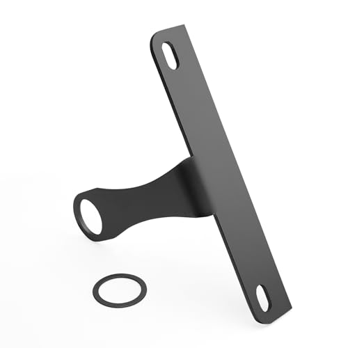 Rear License Plate Tag Mount Bracket Side Support Holder for Harley Sportster Iron 883 1200 Nightster Roadster Dyna Softail V Rod Universal (Flat, Black)
