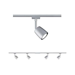 Paulmann 96897 Kit système URail Cover Max. 4×10 Watts Lumineux Mat, Chrome éclairage Métal, Plastique Rail de Plafond GU10