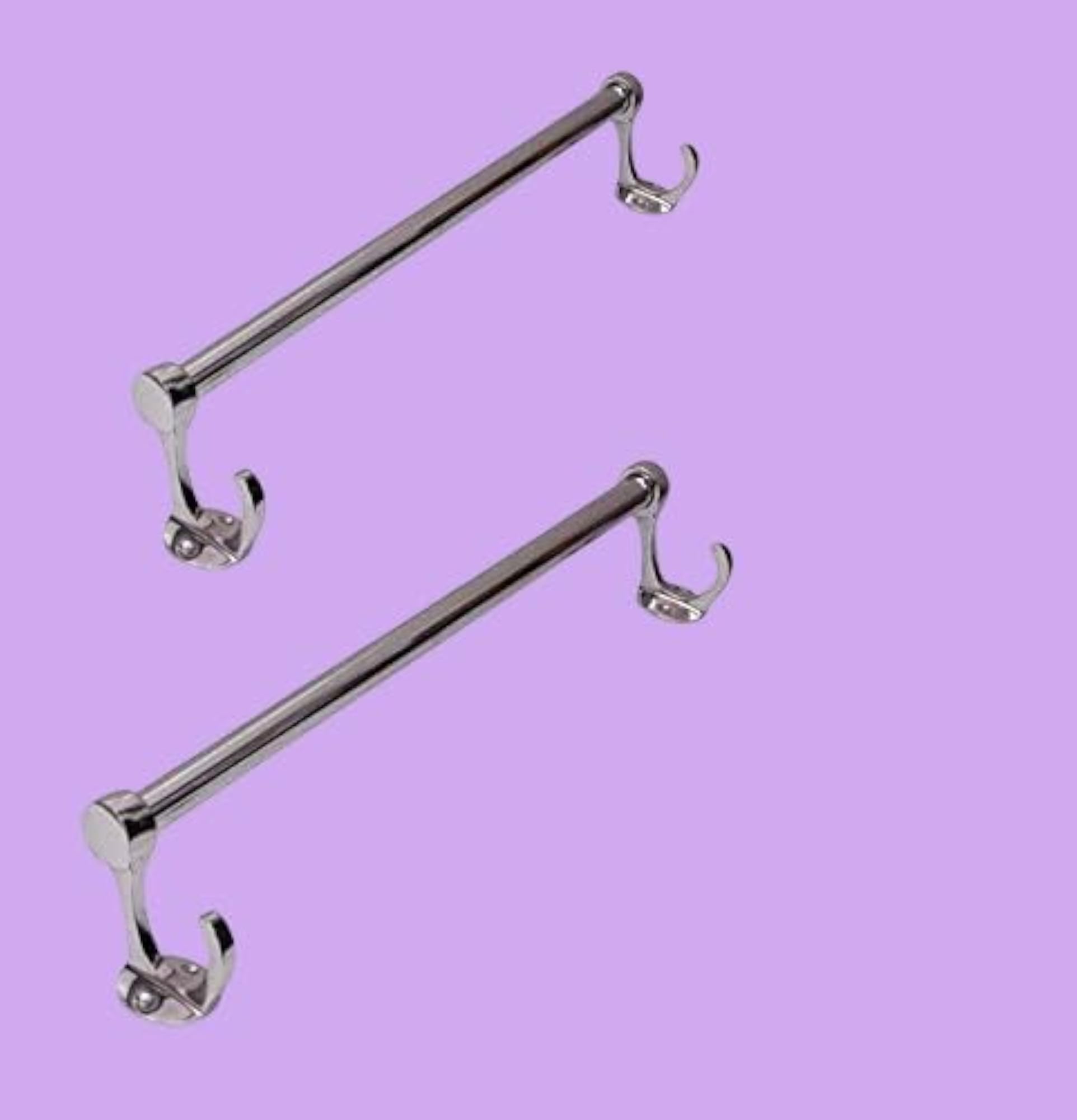 Multipurpose Stainless Steel Towel Rod for Bathroom, 24 Inch