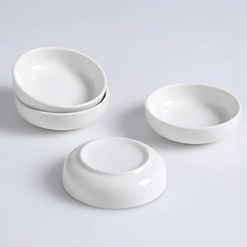 Auanlay Ceramic Dipping Bowls Set of 6, Soy Sauce Dish, 3 Oz Dip Bowls, Mini Pinch Bowls, Sauce Cups, Small Serving Bowls for Side Dishes, Condiment, Sushi, Appetizer, Seasoning, White - Thumbnail 6
