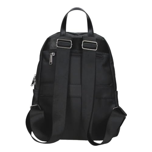 Pepe Jeans Biker Zaino Per Laptop, Realizzato In Poliestere Con Dettagli In Pelle Sintetica, Spalline Larghe, Ergonomiche E Imbottite Che Si Adattano Perfettamente Alla Schiena, Di Joumma Bags, Nero - 3
