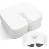 Piashow Lot de 200 lingettes pour le visage pour table de massage, pour table de massage, coussins non tissés pour appuie-tête pour tables de massage, à utiliser sur les tables de massage et les