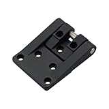 Zinc Alloy Black Hinge Distribution Box Industrial Electrical Cabinet Door Rotating Hinge Hardware 1Pcs