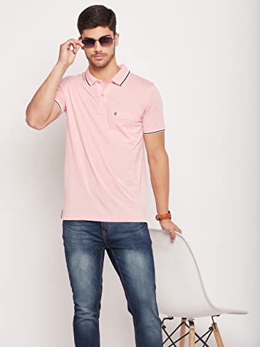Image of UNIBERRY Men's Cotton Half Sleeves Solid Polo Neck T-shirt-MT4-BG 4XL