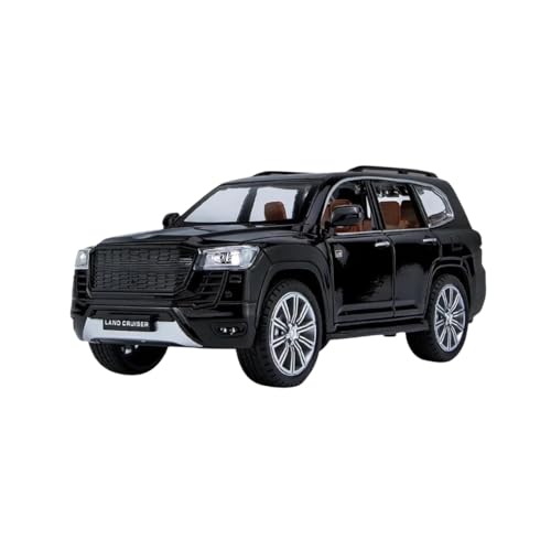 Image of 1:24 Land Cruiser Diecast Car - Premium Metal Alloy Zinc Toy Car with Detailed Interior, Pull Back Action for Kids & Collectors [Multicolor] [Pack of 1]
