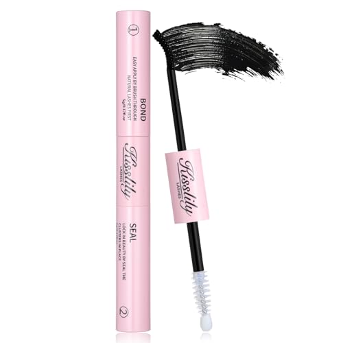 Lash Cluster Glue Waterproof Bond and Seal Lash Glue Long Lasting Eyelash Glue Strong Hold Bond and Seal 2-in-1 Adhesive for Home Work Party Use
