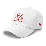 Carolina Hockey Sticks Retro CAR Baseball Cap Dad Hat White