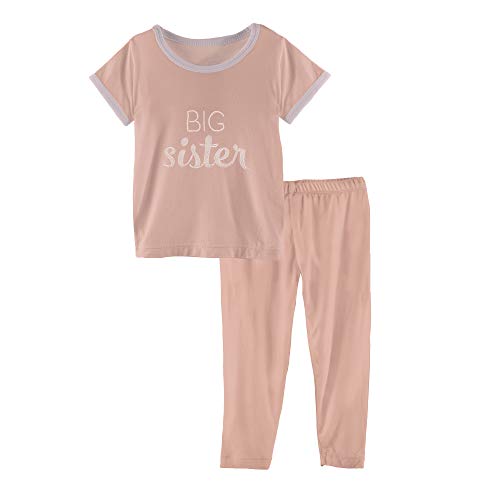 Image of KicKee Pants Pajamas for Siblings, Big Brother & Big Sister Applique, Two-Piece Set, Zip Coverall, Baby and Kids