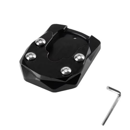Évitez la chute de votre XMAX 125 250 300 avec cette plaque d'extension de béquille latérale noire