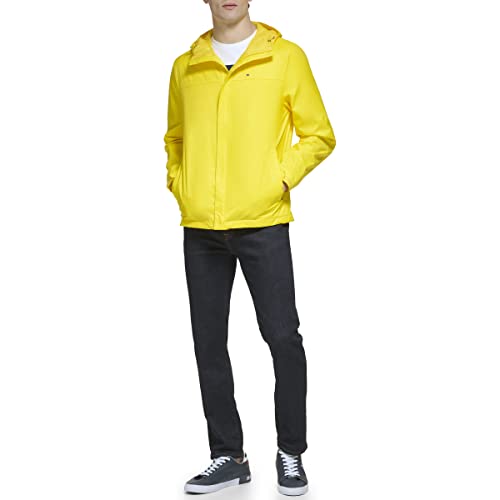 Tommy Hilfiger mens Lightweight Breathable Waterproof Hooded Rain Jacket2