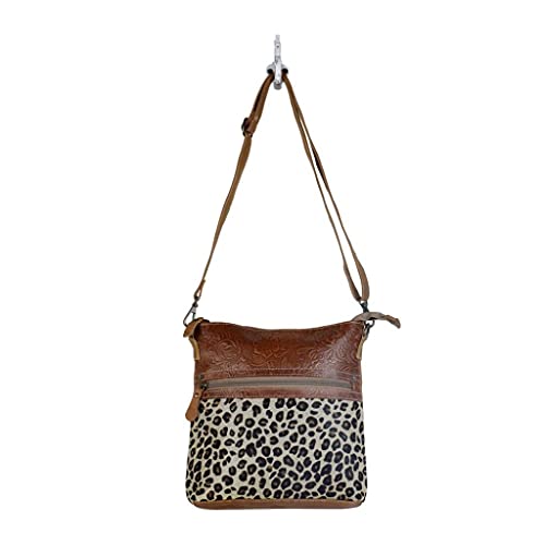 Image of Myra Bag Hairon Leopard Print Bag for Women - Leopard Print Purses for Women with Real Cowhide, Hair On Animal Pattern Purse