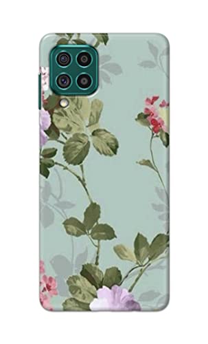Image of Printed Hard Back Cover Case for Samsung Galaxy F62 | Samsung Galaxy M62 Back Cover (Floral Painting) -1302