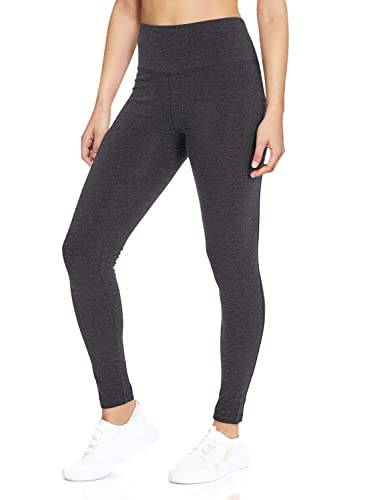 Bally Total Fitness Women's Standard The Legacy Tummy Control Legging, Heather Charcoal, Large #TOP19