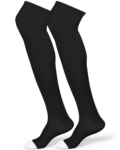 High Football Socks Multiple Sizes over the Knee Baseball Socks Extra Long for Youth Women and Men