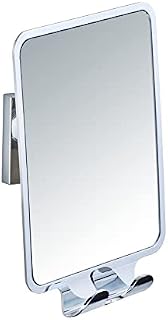Wenko "Quadro" Wall Mirror with Vacuum-Loc, Silver