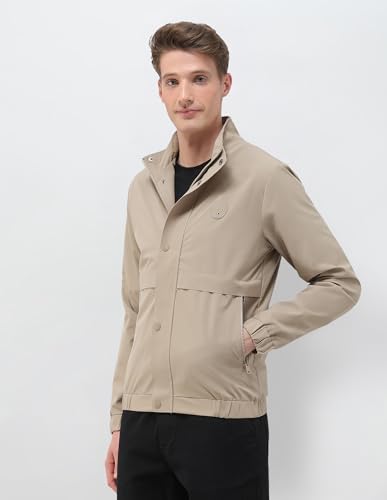 Image of U.S.Polo Association Men's Solid Pattern Windcheater Jacket