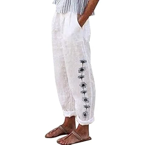 riou Pantalones Mujer Verano Talla Grande Cover