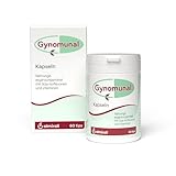 Gynomunal Kapseln, Nahrungsergänzung für Frauen in den Wechseljahren, zur Unterstützung des Wohlbefindens, mit Soja-Isoflavonen, Vitamin C, E und B6, Biotin und Folsäure, 60 St