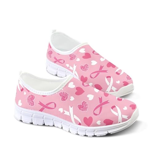 Image of Floral Sneakers for Women Colorful Art Shoes for Women Slip On Casual Work Shoes