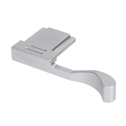 Metal Thumb Up Grip for X100VI X100V X100F XE3 XE4, Hot Shoe Thumb Up Rest Hand Grip, for Comfortable & Secure Hand Hold (Silver)