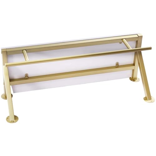 Perchero de pared con estante superior elegante y duradero de metal negro 4