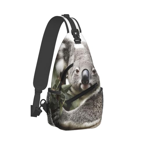Bolso cruzado Koala para hombres y mujeres negro miniatura 2
