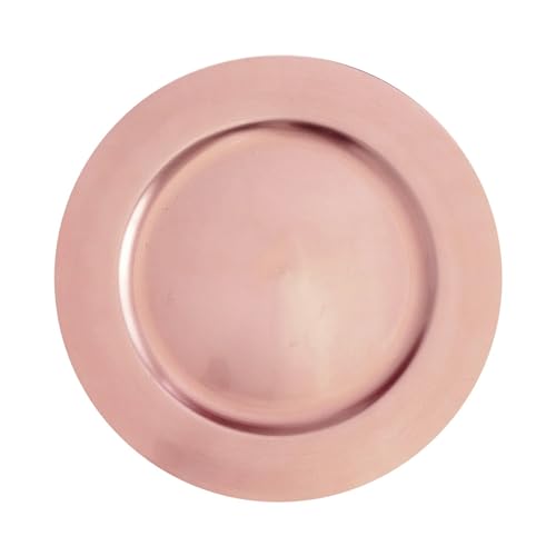 Balsa Circle 6 pcs 13-Inch Blush Round Charger Plates - Dinner Wedding Supplies for all Holidays Decorations