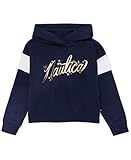 Nautica Girls' Little Long Sleeve Fleece Hoodie, Dolman Navy, 5