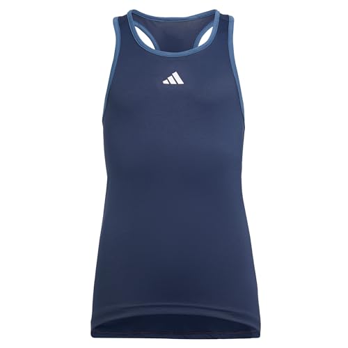 adidas Kids Girls Club Crew Neck Athletic Tank Tennis Casual Breathable - Blue