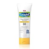 CETAPHIL Sheer Mineral Sunscreen Lotion for Face & Body | 3 fl oz | 100% Mineral Sunscreen: Zinc Oxide & Titanium Dioxide | Broad Spectrum SPF 30 | For Sensitive Skin | Dermatologist Recommended Brand