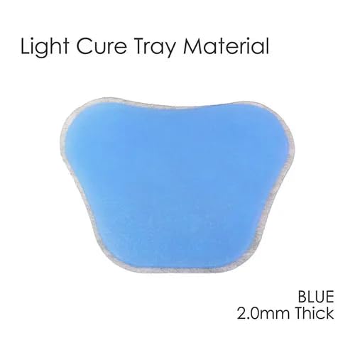 AmeriCan Goods 10/Pack Dental Custom Tray Material Plates Hybrid Light Cure 2.0mm Thick for Custom Trays (Blue)