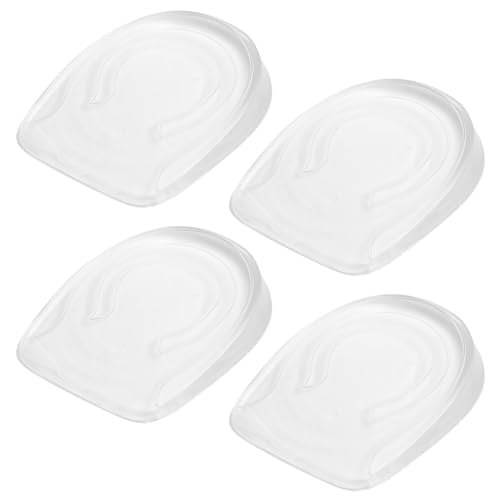 4 PCS Talonnette Gel Silicone 1cm, Semelle Rehaussante, Protecteurs de Talon,Epine Calcaneenne Talonnette Tendon D'achille, Coussinets de Talon Confortables...