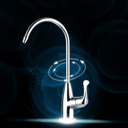 Filtre à eau robinet de cuisine argent rotatif design pour évier - 5