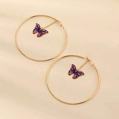 24pcs Alloy Oil Drop Butterfly Pendant Charms for Butterfly Necklace,Jewelry Making Bracelet Earring