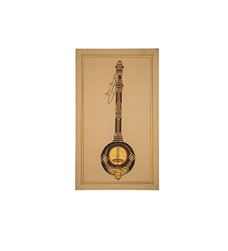 Peinture Tanjore en or 24k de 17,8x27,9 cm, un chef-d'œuvre Mangala Arts fait main