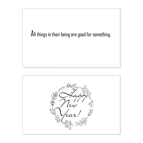 Tarjeta conmemorativa de Año Nuevo para decorar tu escritorio e inspirar tus nuevos propósitos