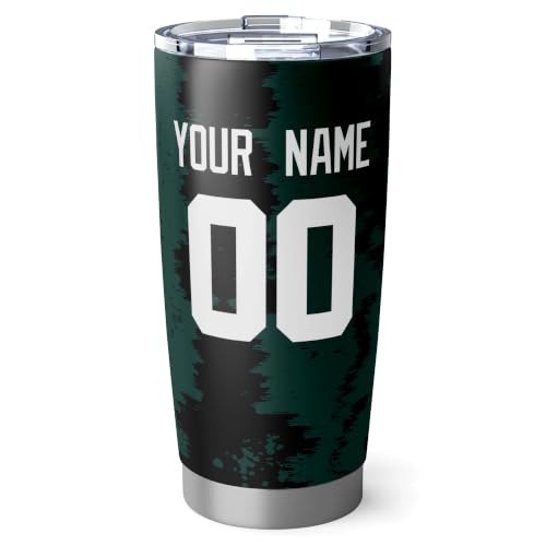 Image of ANTKING New York J Tumbler 20oz Travel Mug Custom Number Name Gifts