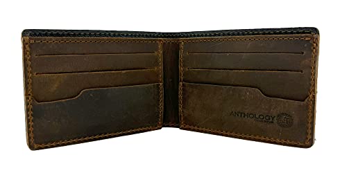 Handmade Full Grain Strong Quality Leather Wallet For Men - by Anthology Gear (Whiskey Brown)3