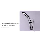 Table Lamp LED Eye Protection Table Lamp Touch Dimmable Folding USB Rechargeable Reading Desk Lamp Office Household Metal Table Light 3W Dedside Lamp (Color : Black) - Image 6