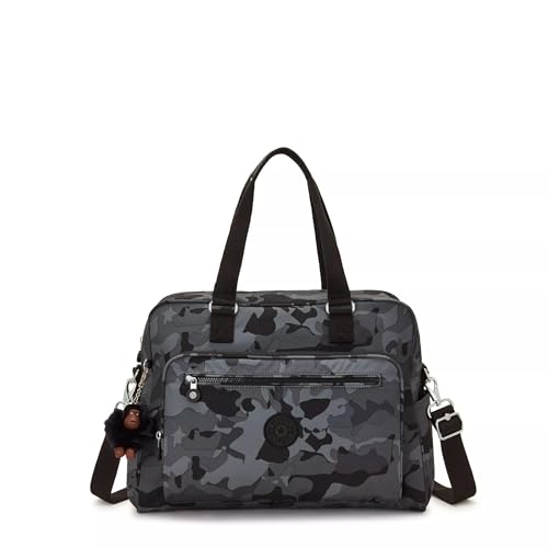 Kipling Bolsa de fraldas estampada Alanna, Camo Fog, One Size, Casual