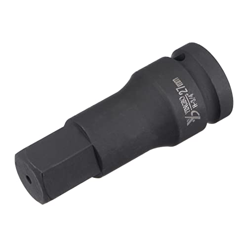Image of sourcing map 27mm Impact Hex Bit Socket, 3/4" Drive 102mm Length High Carbon Steel Metric Sizes