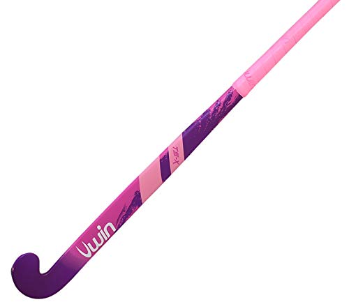 New 2020 Uwin TS-X Hockey Stick - Wooden Hockey Stick - 28"-37.5" - (Pink, Silver, Blue) (Pink/Purple, 36.5")