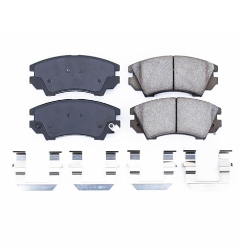 Image of PowerStop Front Brake Pads for Chevrolet Camaro 2010-15 |Caprice 2011-17 |Saab 9-5 2010-11 - Z17 Ceramic Brake Pads with Installation Hardware, 17-1404